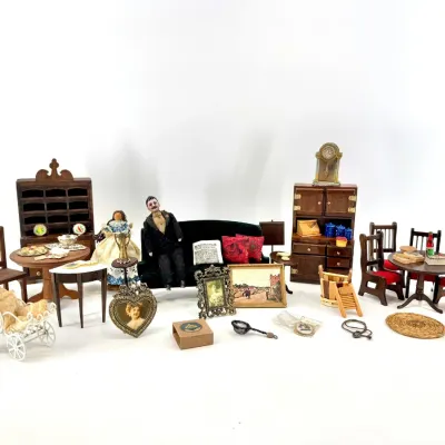 Sale Photo Thumbnail #196: Lot 196 Doll House furniture