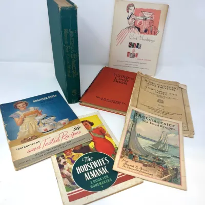 Sale Photo Thumbnail #52: Lot 52: Vintage cookbooks