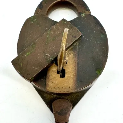 Sale Photo Thumbnail #235: Lot 235 Heart shaped antique lock