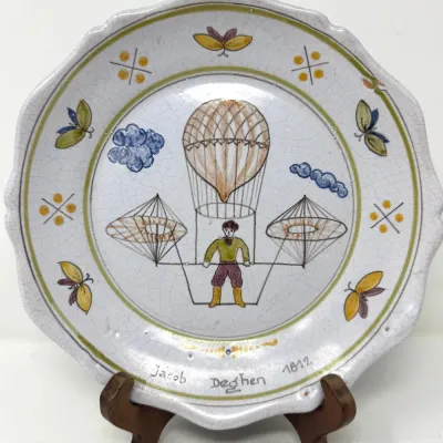 Sale Photo Thumbnail #159: Lot 159 French Faience plate