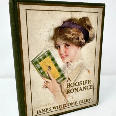 Sale Photo Thumbnail #3: Lot 3: Antique hardcover edition of "A Hoosier Romance" by James Whitcomb Riley