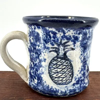 Sale Photo Thumbnail #227: Lot 227 Pineapple spongeware mug