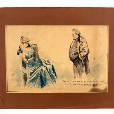 Sale Photo Thumbnail #256: Lot 256 Illustrated cartoon
