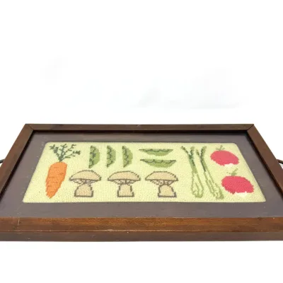 Sale Photo Thumbnail #180: Lot 180 Vintage vegetable & mushroom tray