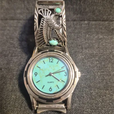 Sterling Silver Native American Watch ~ watch band sterling [ 57.8 gr]