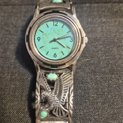 Sterling Silver Native American Watch ~ watch band sterling [ 57.8 gr]