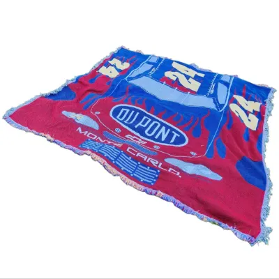 Nascar Dupont Racing Vintage Tapestry Throw Blanket (80" x 82")
