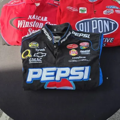 NASCAR Jeff Gordon Racing Jackets, 3Pc: Pepsi, DuPont & Winston, Sz XL