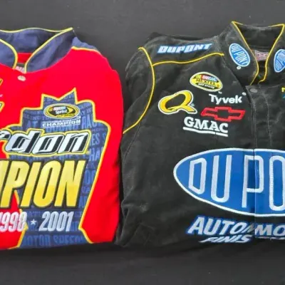 NASCAR Jeff Gordon #24 DuPont Racing Jackets Lot, 2pc, Sz XL, 2XL
