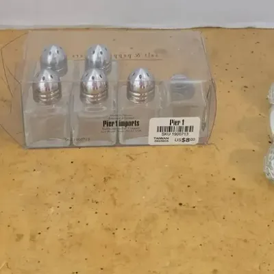 Mini Salt & Pepper Shakers - Pier 1 Imports, Clear Glass