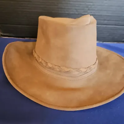 Vintage Minnetonka Outback Leather Cowboy Hat - Size M