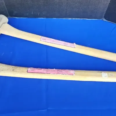 2 Genuine Hickory Handle Axes - Michigan Pattern & Dayton Pattern Heads, Ax Hardware
