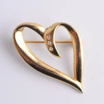 Vintage Heart Brooch
