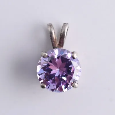 Purple Sterling Silver Pendant