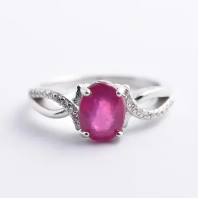 Madagascar Ruby Sterling Silver Ring
