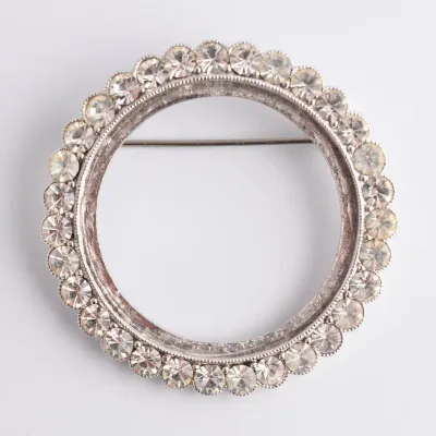 Vintage Round Halo Brooch