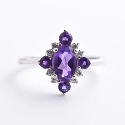 Amethyst Sterling Silver Ring