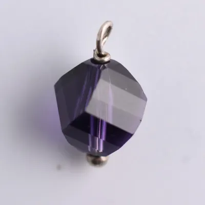 Purple Sterling Silver Pendant