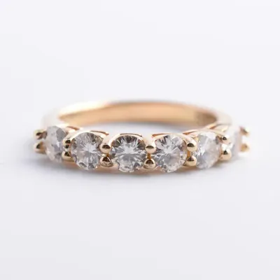 Sterling Silver Gold Vermeil Line Ring