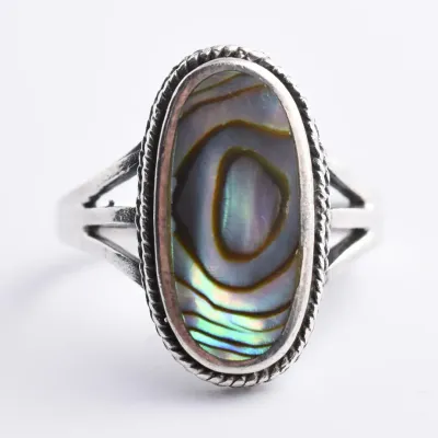 Abalone Sterling Silver Ring