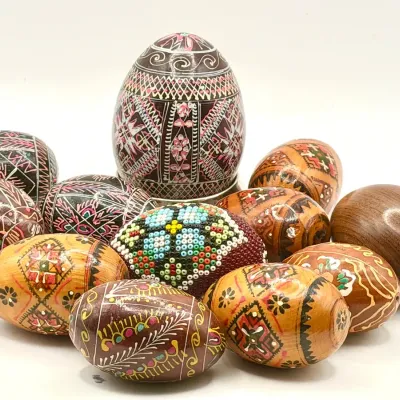 Wooden Egg Lot