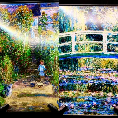 (2) Monet Prints In Frames 