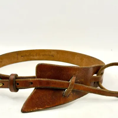 Signed Handmade Vintage Leather Belt