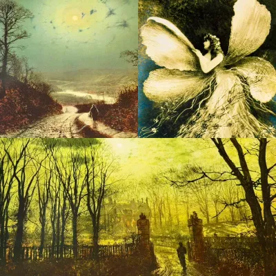 (3) Vintage Prints-John Laurent, John Atkinson Grimshaw, & 