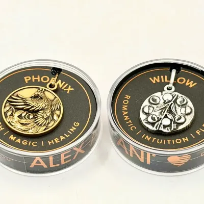 (2) Alex And Ani Charms-Phoenix & Willow