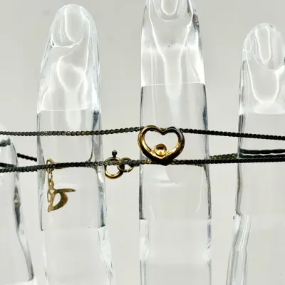 Sterling Silver Vintage Heart Bracelet 