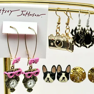 New Betsey Johnson & More Funky Earrings 