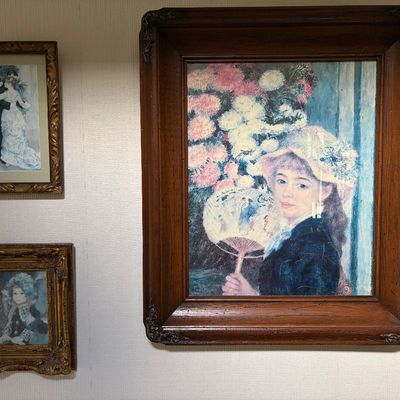Sale Photo Thumbnail #23: Renoir prints (not originals) in nice frames. Girl composition is one of the artists renown pieces.
