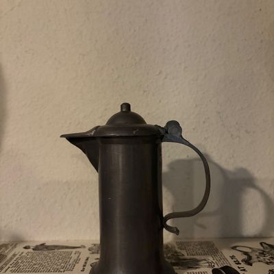 Sale Photo Thumbnail #50: Vintage Pewter Pitcher