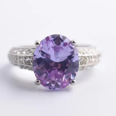 Purple Pavé Ring