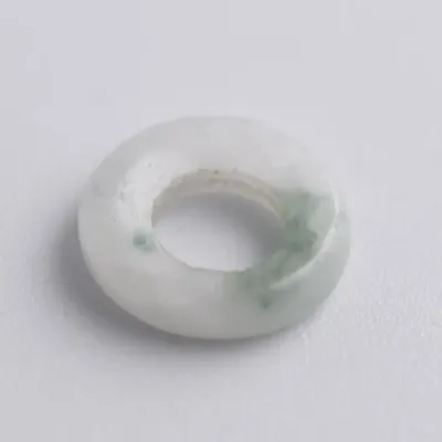 White & Green Jadeite Disk