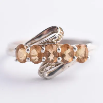 Yellow Sterling Silver Line Ring