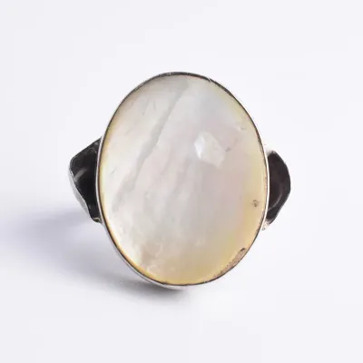 Mother Of Pearl Sterling Silver Ring