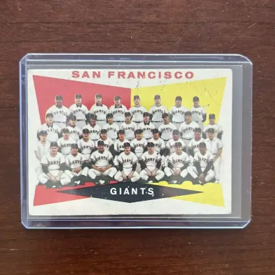 1960 Topps Baseball Card. San Francisco Giants Team. Card #151