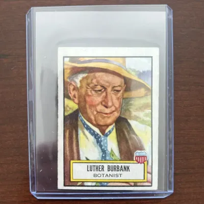 1952 Topps Look 'N See Trading Card. Luther Burbank - Botanist. Card #27