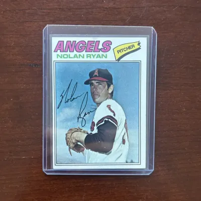 1977 Topps Baseball Card. Nolan Ryan - Los Angeles Angels. Card #650
