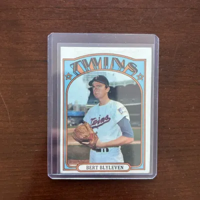 1972 Topps Baseball Card. Bert Blyleven - Minnesota Twins. Card #515