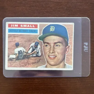 1956 Topps Baseball Card. Jim Small - Detroit Tigers. Card #207