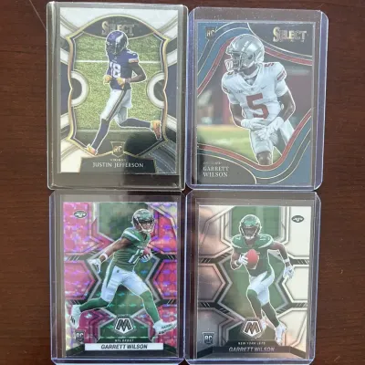 Justin Jefferson & Garrett Wilson Rookie Card Lot