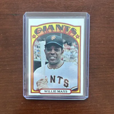 1972 Topps Baseball Card. Willie Mays - San Francisco Giants. Card #49