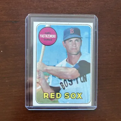 1969 Topps Baseball Card. Carl Yastrzemski - Boston Red Sox. Card #130