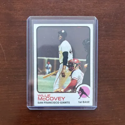1973 Topps Baseball Card. Willie McCovey - San Francisco Giants. Card #410