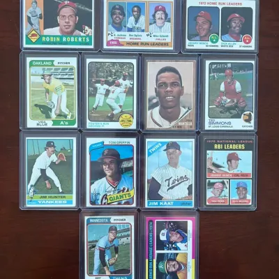 Vintage Baseball Cards. Johnny Bench, Mike Schmidt, Reggie Jackson, and More