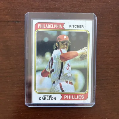 1974 Topps Baseball Card. Steve Carlton - Philadelphia Phillies. Card #95