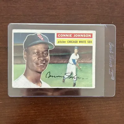 1956 Topps Baseball Card. Connie Johnson - Chicago White Sox. Card #326