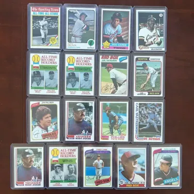 Vintage Baseball Cards. Babe Ruth, Pete Rose, and More